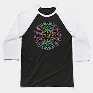 Mandala Rainbow 02517 Baseball T-Shirt